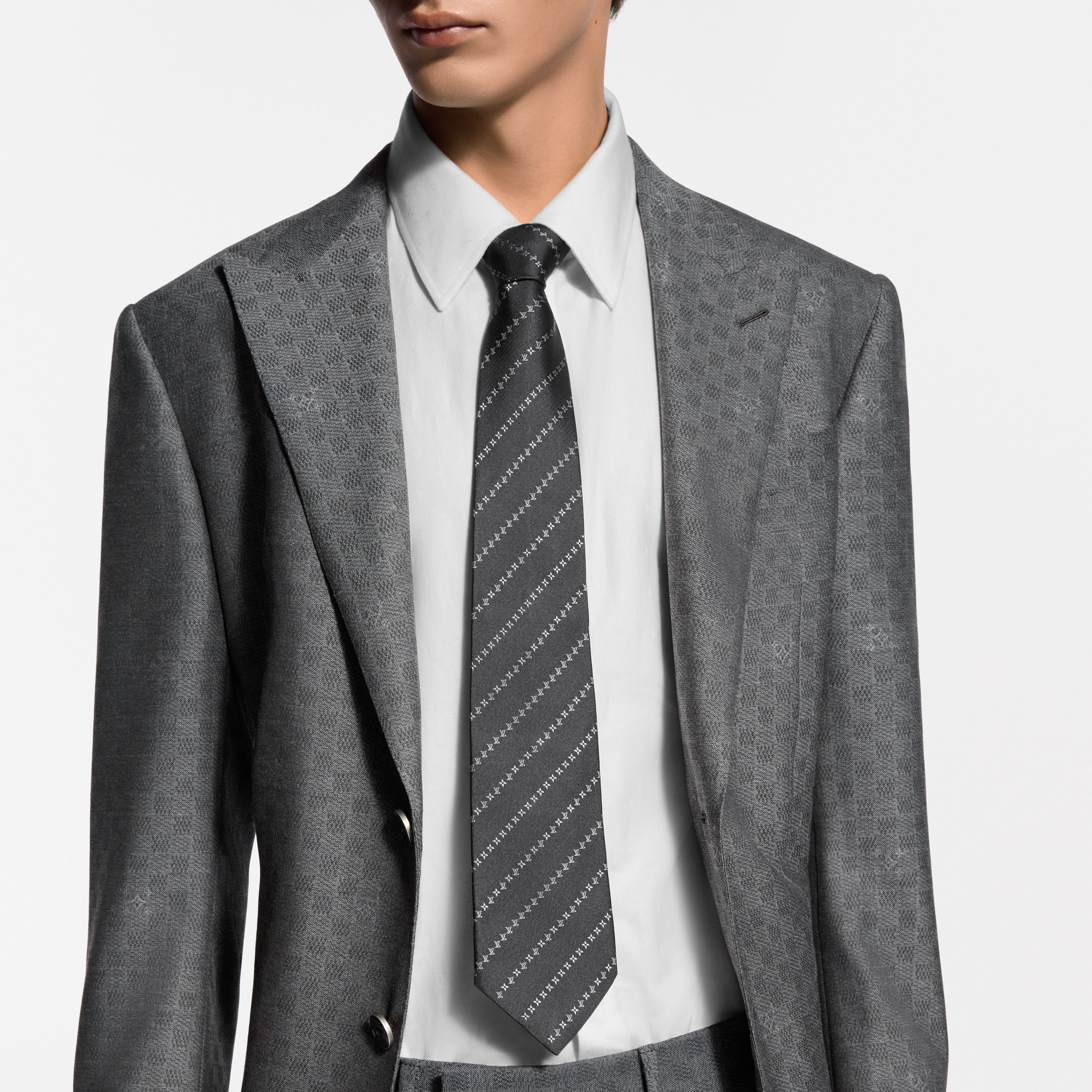 ネクタイ・ピンストライプ マイクロフラワー S00｜ルイ・ヴィトン 公式